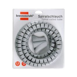 brennenstuhl Tuyau spiralé pour câbles, longueur: 2,5 m,gris