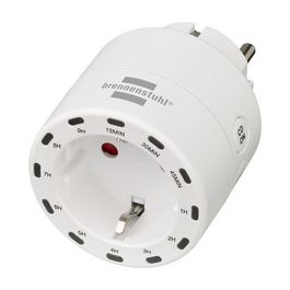 brennenstuhl Zeitschaltsteckdose, digital, weiß