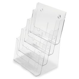 deflecto Porte-brochures, A5 portrait, 4 compartiments