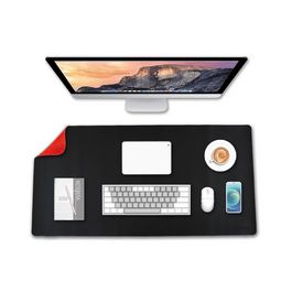 deflecto Sous-main, 1.200 x 600 mm, noir/rouge