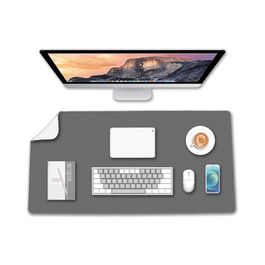 deflecto Sous-main, 800 x 400 mm, gris/blanc