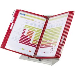 djois by tarifold Kit pupitre métal, avec 10 poches à pivots