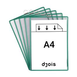 djois by tarifold Poche à anse, format A4, vertical, vert x5