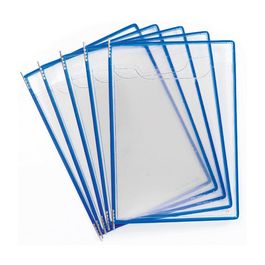 djois by tarifold Poche à pivot Fold'up, A4, bleu x5