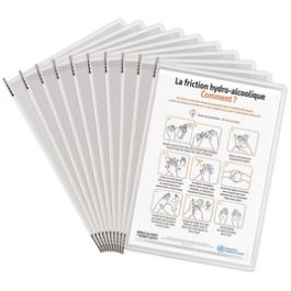 djois by tarifold Poche à pivot STERIFOLD Standard, A4,blanc x10