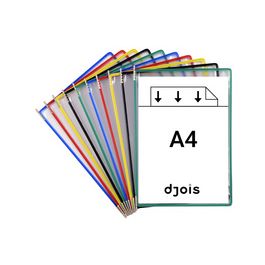 djois by tarifold Poche à pivot, A4, assorti x10