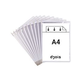 djois by tarifold Poche à pivot, A4, blanc x10