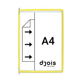 djois by tarifold Poche à pivot, A4, jaune x10