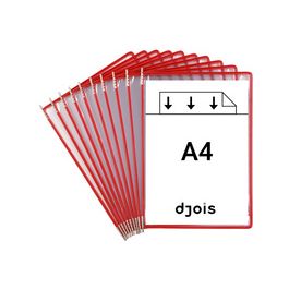 djois by tarifold Poche à pivot, A4, rouge x10