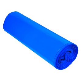 dm-folien Sac poubelle, bleu, 120 litres, LDPE, 100 microns