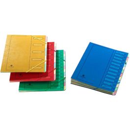 extendos Trieur à élastique série 223,12 compartiments,jaune