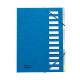 extendos Trieur à élastique série 237, 12 compartiments,bleu