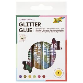 folia Colle pailletée "Glitterglue SPIRAL MAGIC", assortie