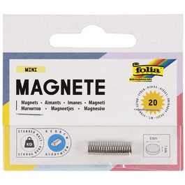 folia Mini-aimant néodyme, diamètre: 6 mm x (H)1 mm, argent