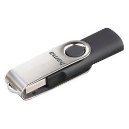 hama Clé USB 2.0 "Rotate", 64 GB, noir/argent