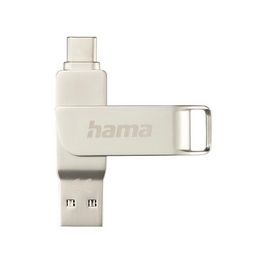 hama Clé USB 3.0/3.1 "C-Rotate Pro", 128 GB, argent