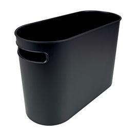 helit Corbeille à papier "the oval", 22 litres, PS, noir