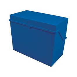 helit Petite boîte à fiches "the index" A6 paysage, bleu