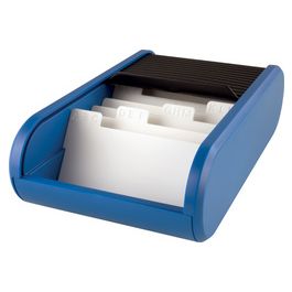 helit Visitenkartenbox "the personal", schwarz/blau