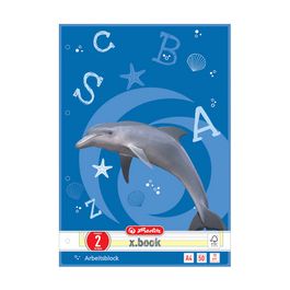 herlitz Arbeitsblock x.book, DIN A4, Lineatur 2