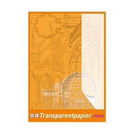 herlitz Bloc de papier transparent A4, 65 g/m2