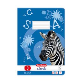 herlitz Cahier x.book A4, linéature 3 / ligné