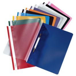 herlitz Chemise à lamelle, A4, en film PP, marron