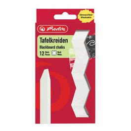 herlitz Craie pour tableau, étui de 36, blanc