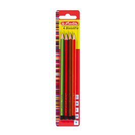 herlitz Crayon Scolair, hexagonal, set de 4, assorti