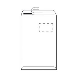 herlitz Enveloppe sac B4, auto-adhésif, sans fenêtre, blanc