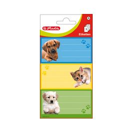herlitz Etiquette de livres "animaux", 78 x 41 mm