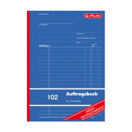 herlitz Formularbuch "Auftrag 102", DIN A5, 2 x 40 Blatt