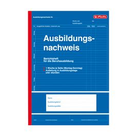 herlitz Formularbuch "Ausbildungsnachweis", DIN A4, 28 Blatt