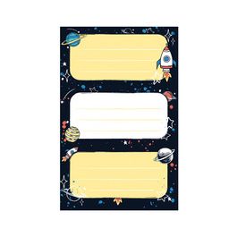 herlitz Étiquettes pour livres Space, 76 x 35 mm