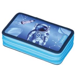 herlitz Étui scolaire double "Cosmic Explorer", 23 pièces