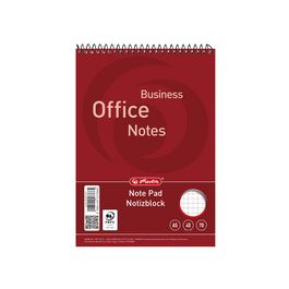 herlitz bloc-notes à spirale, format A5, 40 feuilles,