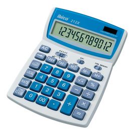 ibico Calculatrice de bureau 212X, écran LCD à 12 chiffres