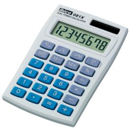 ibico Calculatrice de poche 081X, écran LCD à 8 chiffres