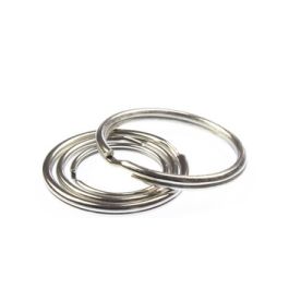 kangaro Anneau porte-clé, métal, diamètre: 25 mm, argent