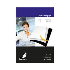 kangaro Papier carbone, A4, 10 feuilles, blanc