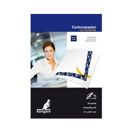 kangaro Papier carbone, A4, 10 feuilles, bleu