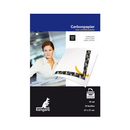 kangaro Papier carbone, A4+, 10 feuilles, noir