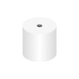 kangaro Rouleau de caisse, 57 mm x 46 m x 12 mm, blanc x5