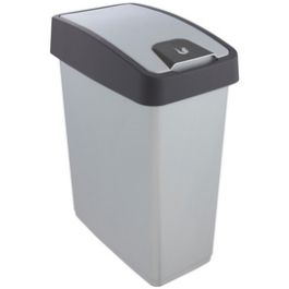 keeeper Poubelle "magne", 25 litres, argent / anthracite