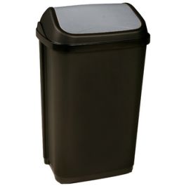 keeeper Poubelle "swantje", 50 litres, anthracite / argent