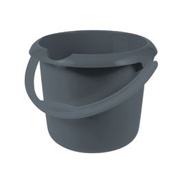 keeeper Seau "mika eco", rond, 5 litres, gris