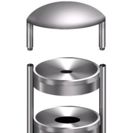 kerkmann Couvercle protège-pluie pour cendrier poubelle