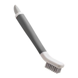 metaltex Brosse/grattoir 2 en 1 pour joints, blanc/gris