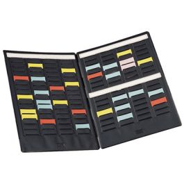 nobo Mini-Planning portable, 3 colonnes de 16 fentes/volet