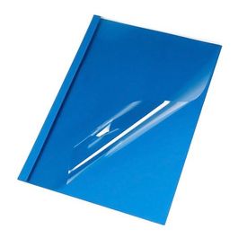 pavo Chemise à reliure thermique aspect cuir, A4, 4 mm, bleu